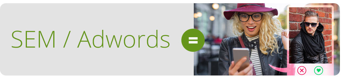 Adwords is like Tinder